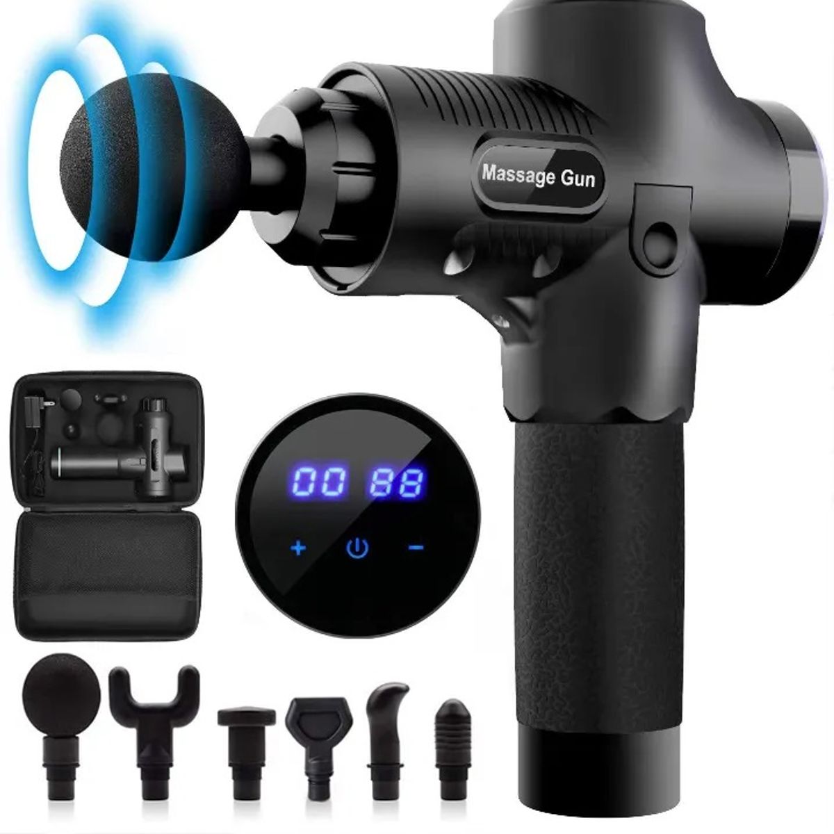 STARTECHOFFICE - Pistola de Masaje Massage Fascial Gun Masajeador Muscular Silencioso