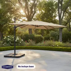 CANBERRA - Quitasol Terraza Lateral Sombrilla Jardín 3x3 360° Santorini