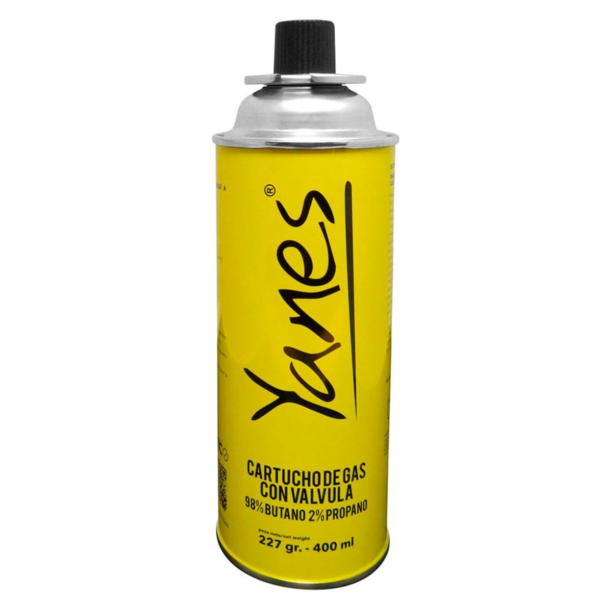 METALFER - Gas Butano Cartucho 227 Grs Yanes Para Soplete O Cocinilla