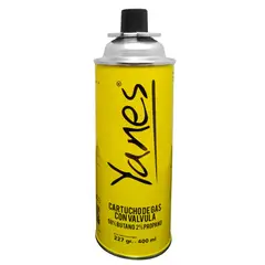 METALFER - Gas Butano Cartucho 227 Grs Yanes Para Soplete O Cocinilla