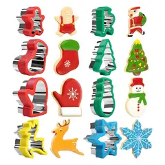 PASTELERIUS - 8 Cortadores De Galletas Cortador Sandwiches Molde Galletas Insumos Pastelería Galleta Navidad Molde