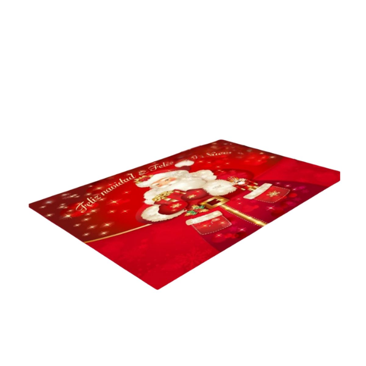 GENERICO - Alfombra Navideña Rectangular 3D Moderna 200x180cm