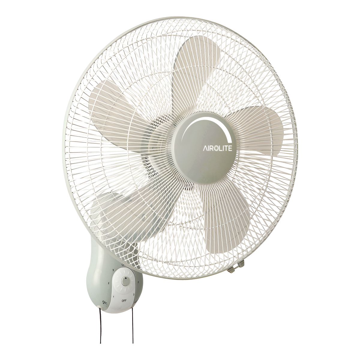 AIROLITE - Ventilador Pared Muro Silencioso Con Piola V16m6 Airolite