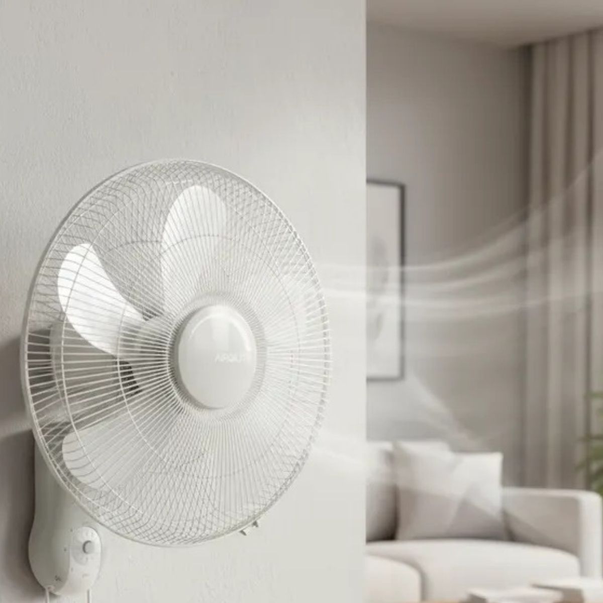 AIROLITE - Ventilador Pared Muro Silencioso Con Piola V16m6 Airolite