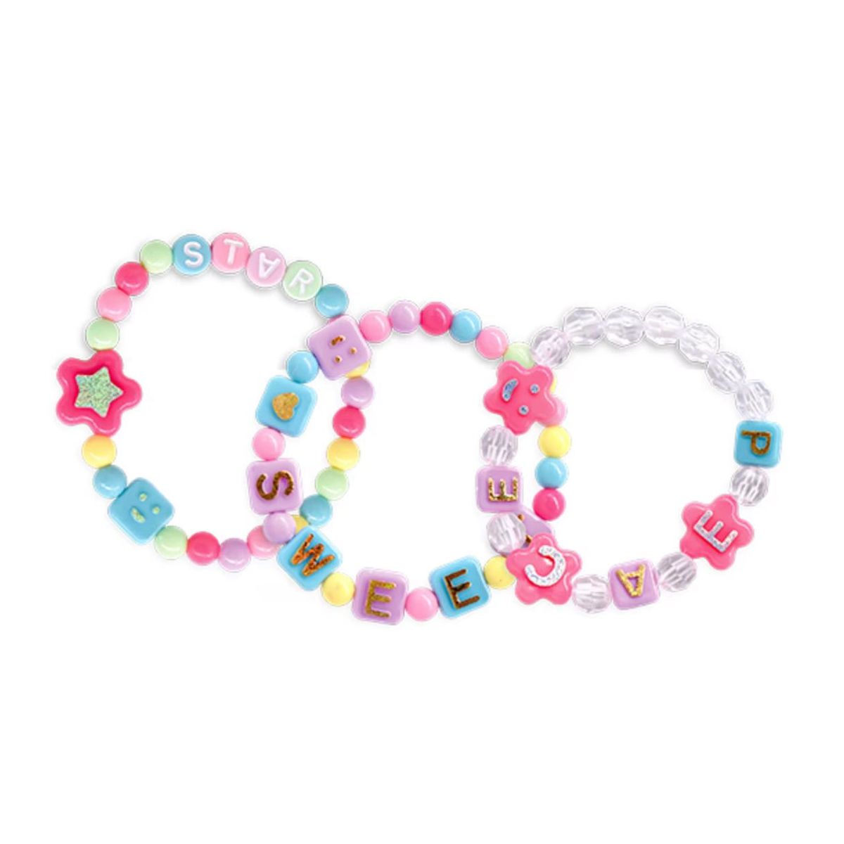 GENERICO - Set Juego Cuenta Y Mostacilla Pulseras-collares Niñas