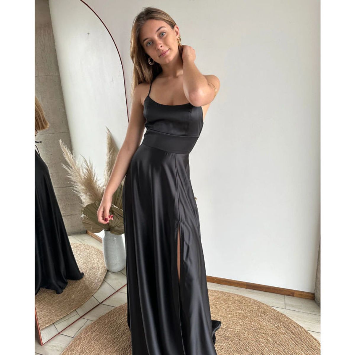 MI PLACARD - Vestido Largo de Fiesta Rafa Negro