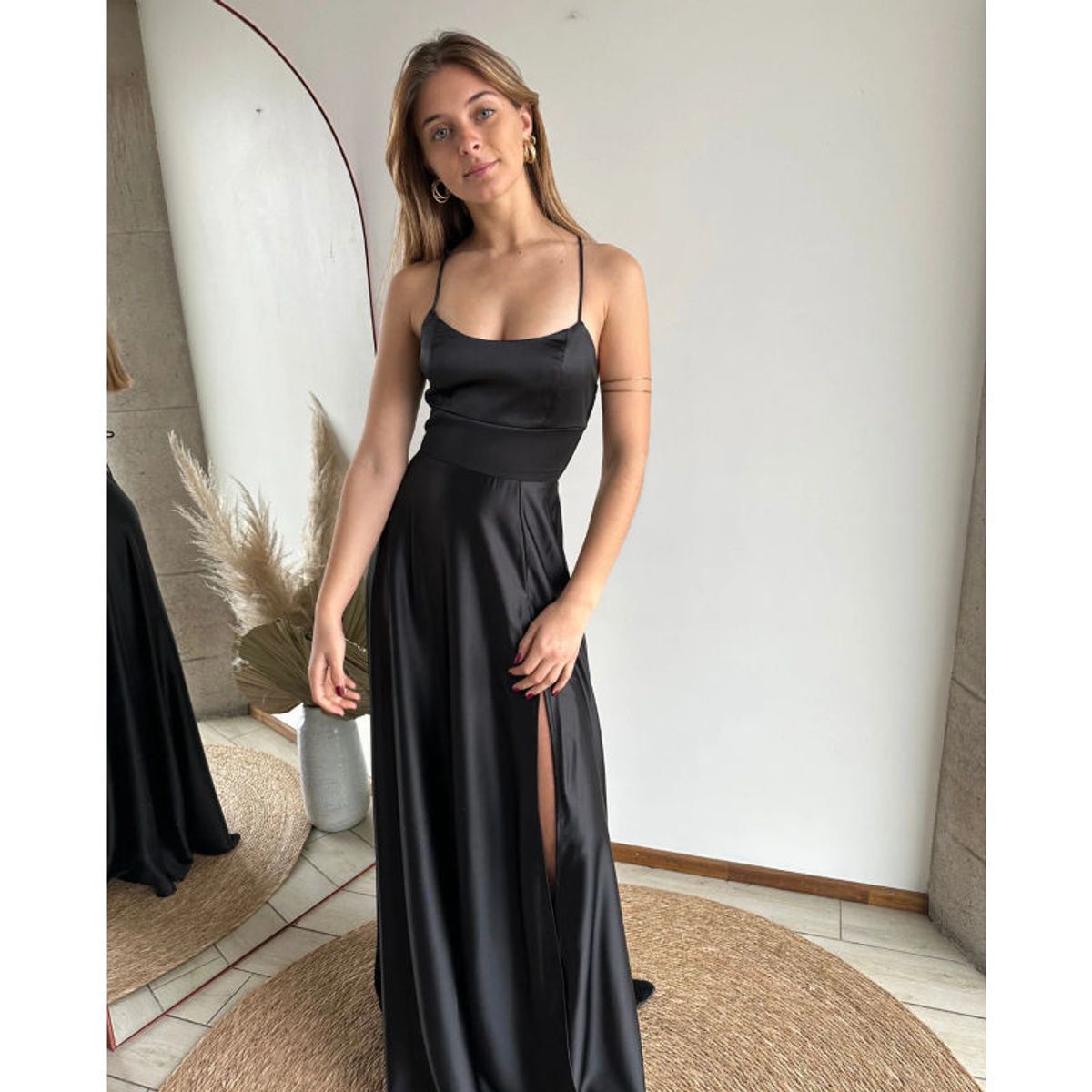 MI PLACARD - Vestido Largo de Fiesta Rafa Negro