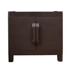 QRUBBER - Armario dos puertas tipo rattan Small MQ