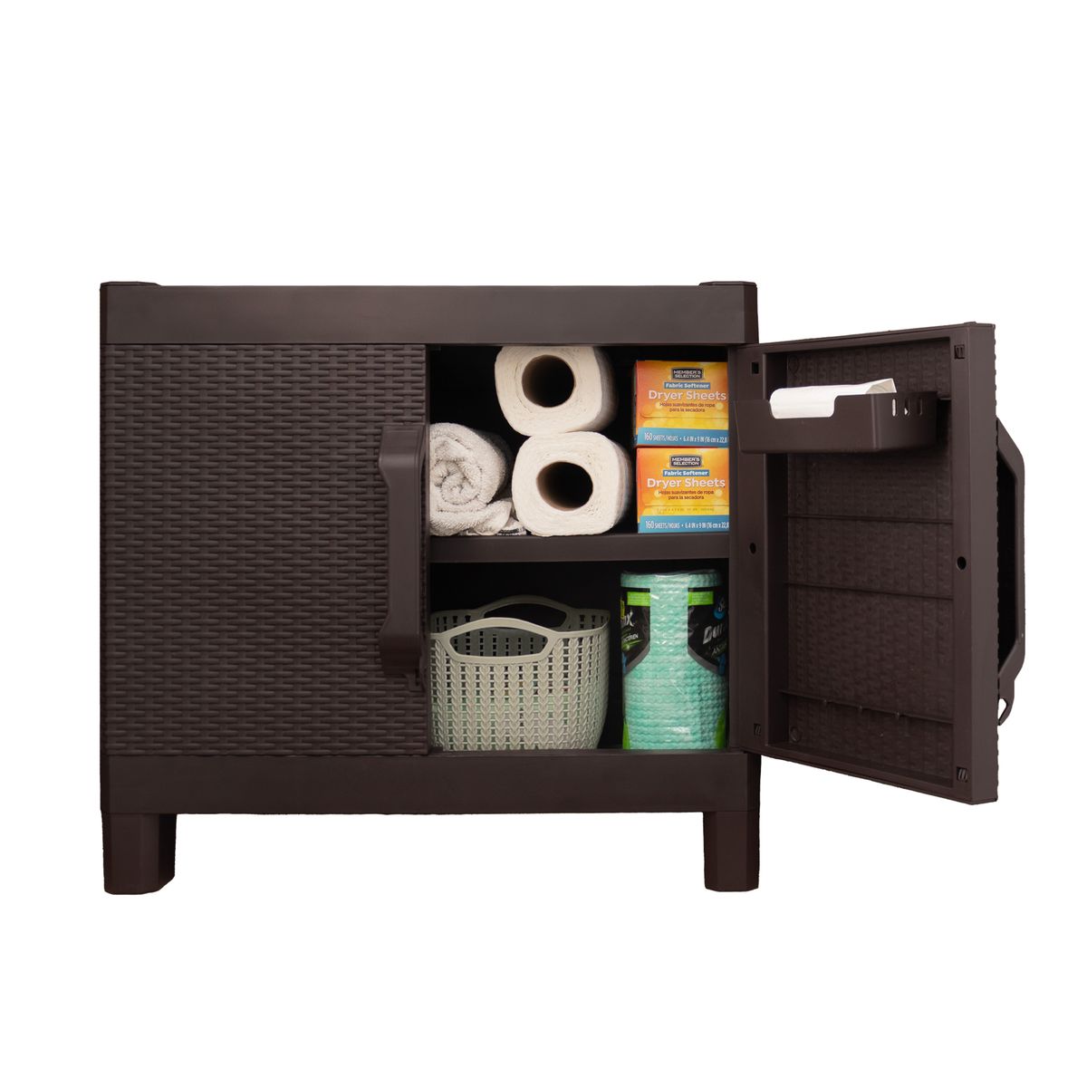 QRUBBER - Armario dos puertas tipo rattan Small MQ QRubber