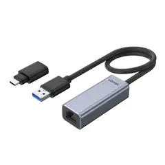 UNITEK - Adaptador USB 3.0 a Gigabit Ethernet con adaptador USB-C