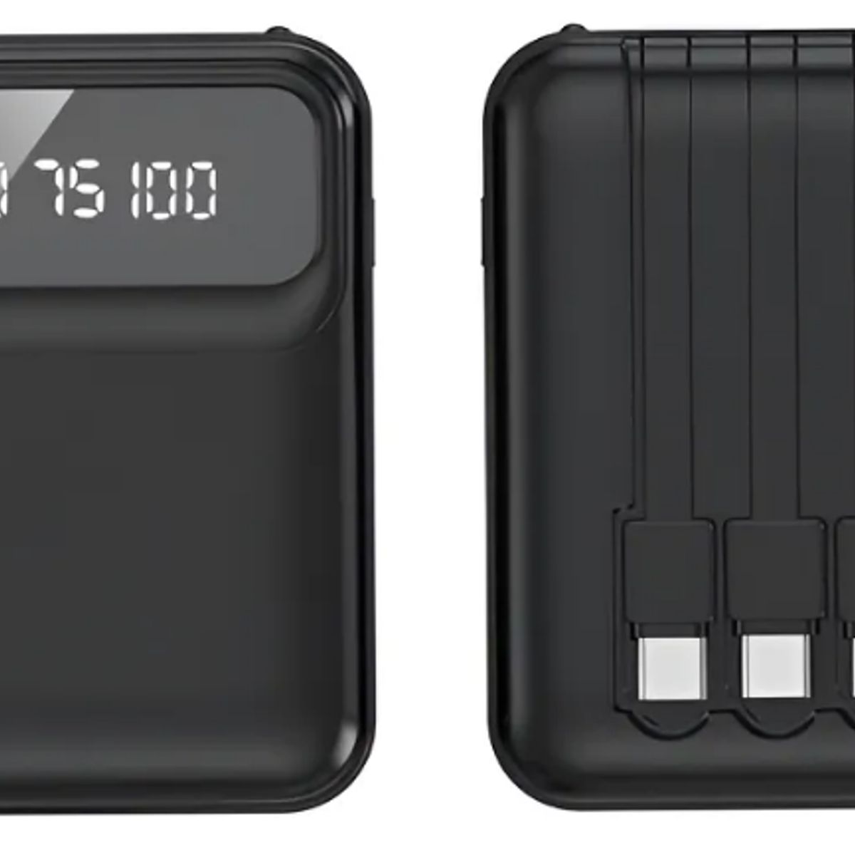 GENERICO - Power Bank 10000mah Carga Rápida Con Cables Oarmio