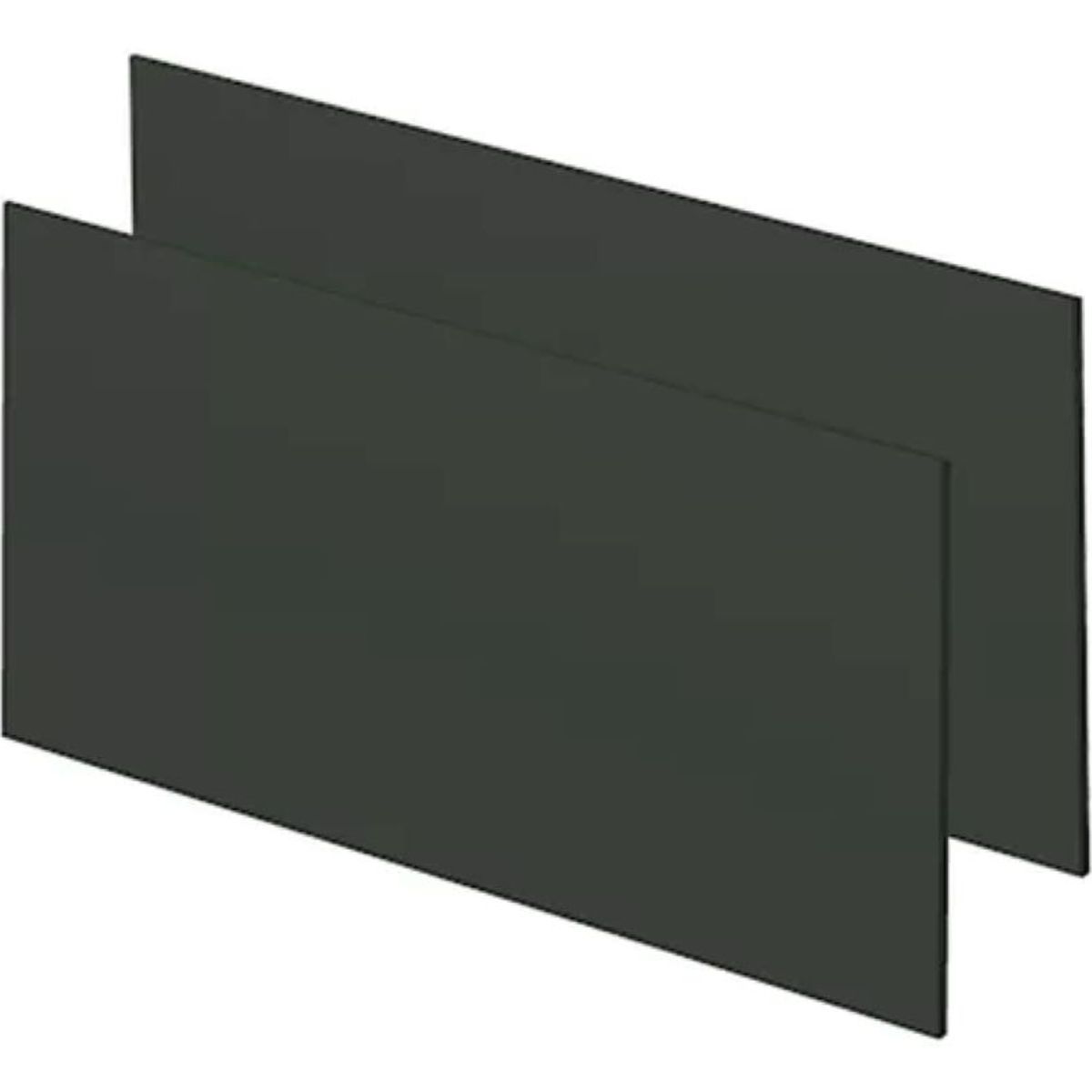 METALFER - Vidrios Soldador Rectangulares Negros 10 Unidades