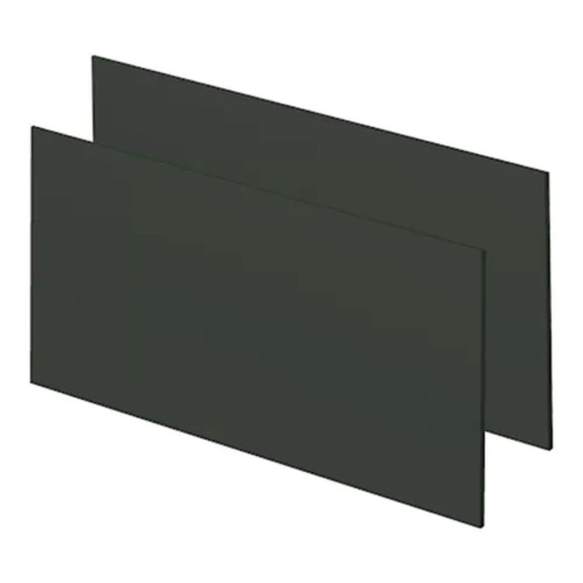 METALFER - Vidrios Soldador Rectangulares Negros 10 Unidades