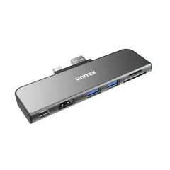 UNITEK - HUB 6 en 1 para Surface Pro (HDMI, Mini DPort, USB 3.1, MicroSD)