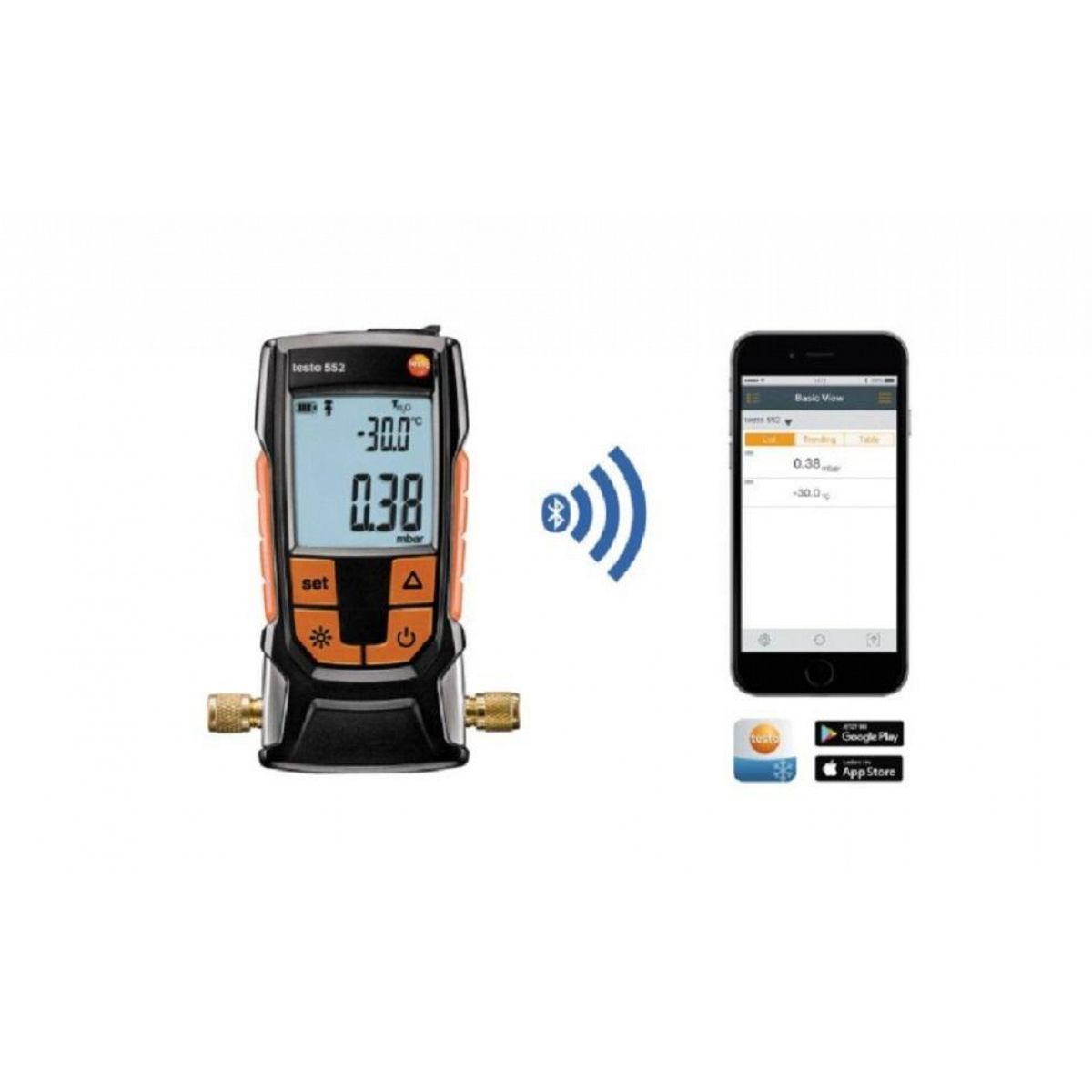 GENERICO - Vacuómetro Medidor De Vacío Digital TESTO