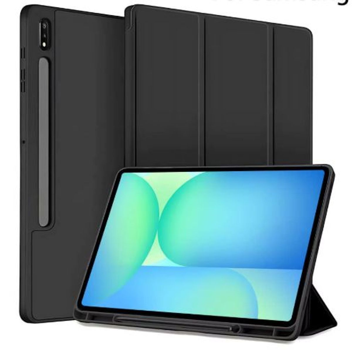 GENERICO - Funda Con Ranura Smartcover Para Tablet Samsung A11+ Plus Negro