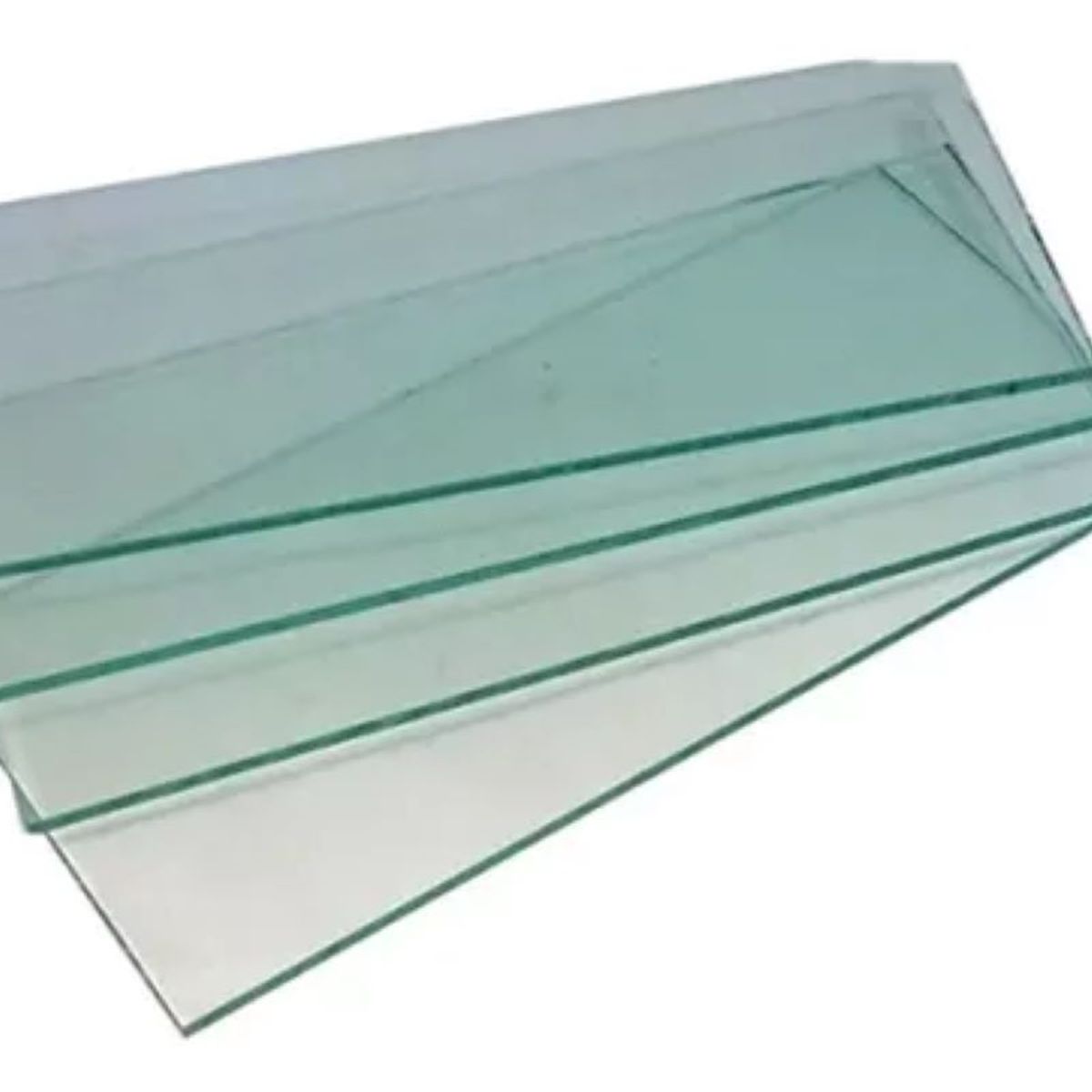 METALFER - Vidrios Rectangulares Blancos 10 Unidades
