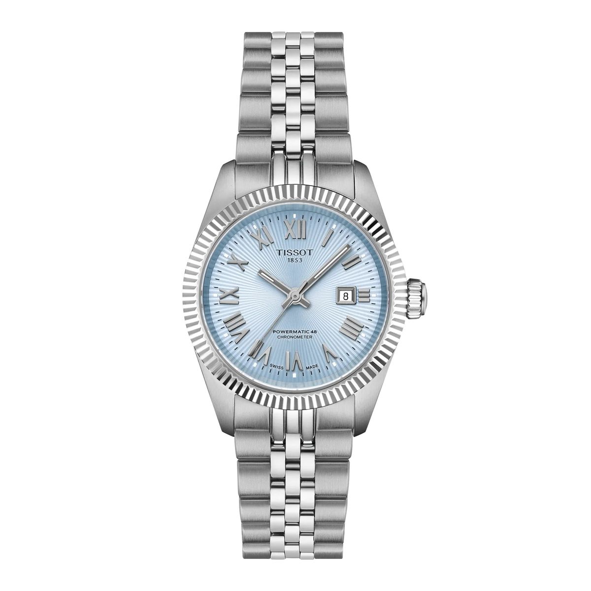 TISSOT - Reloj Tissot Ballade Cosc 30MM Acero Celeste