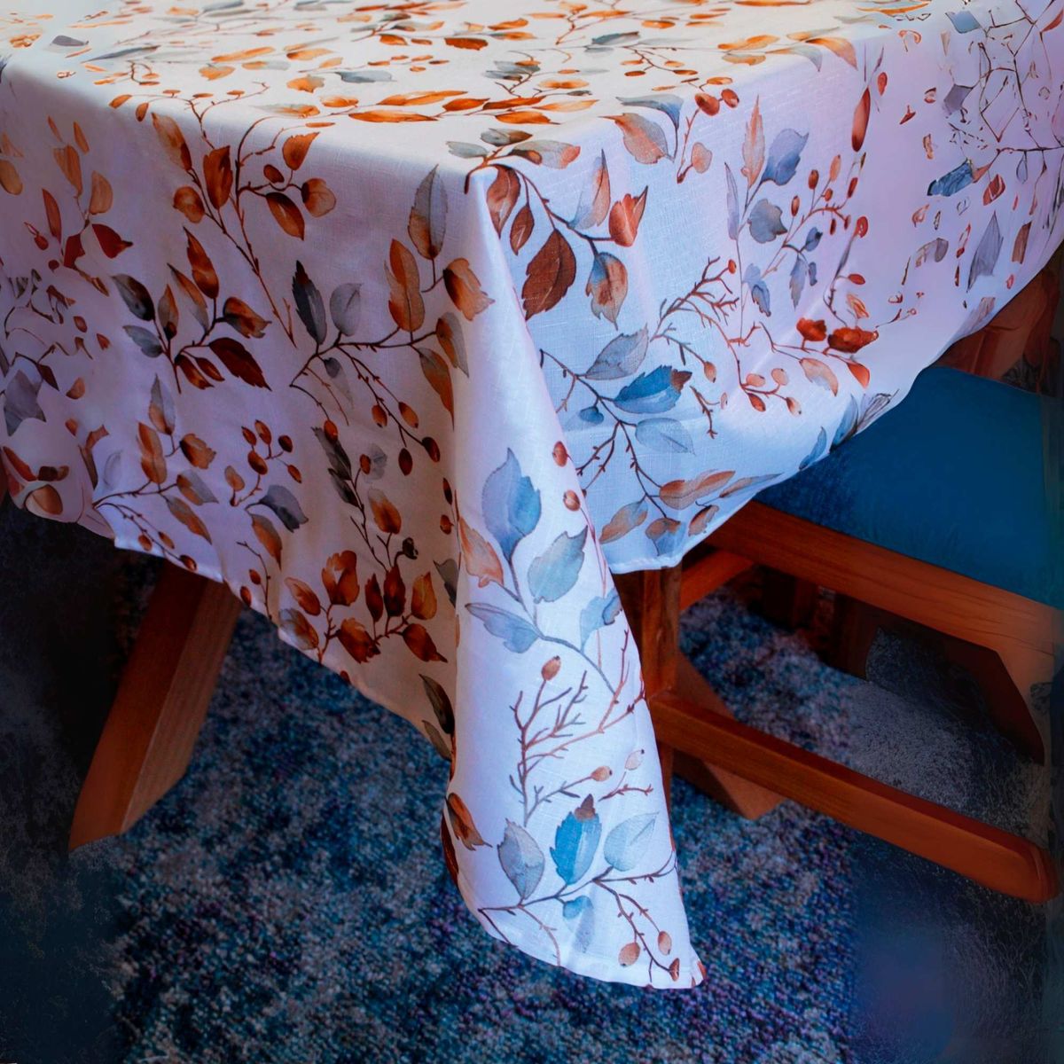 DECO EXPRESS - Set 2 Manteles Antimanchas Silvestre y Natural 160x220 cm