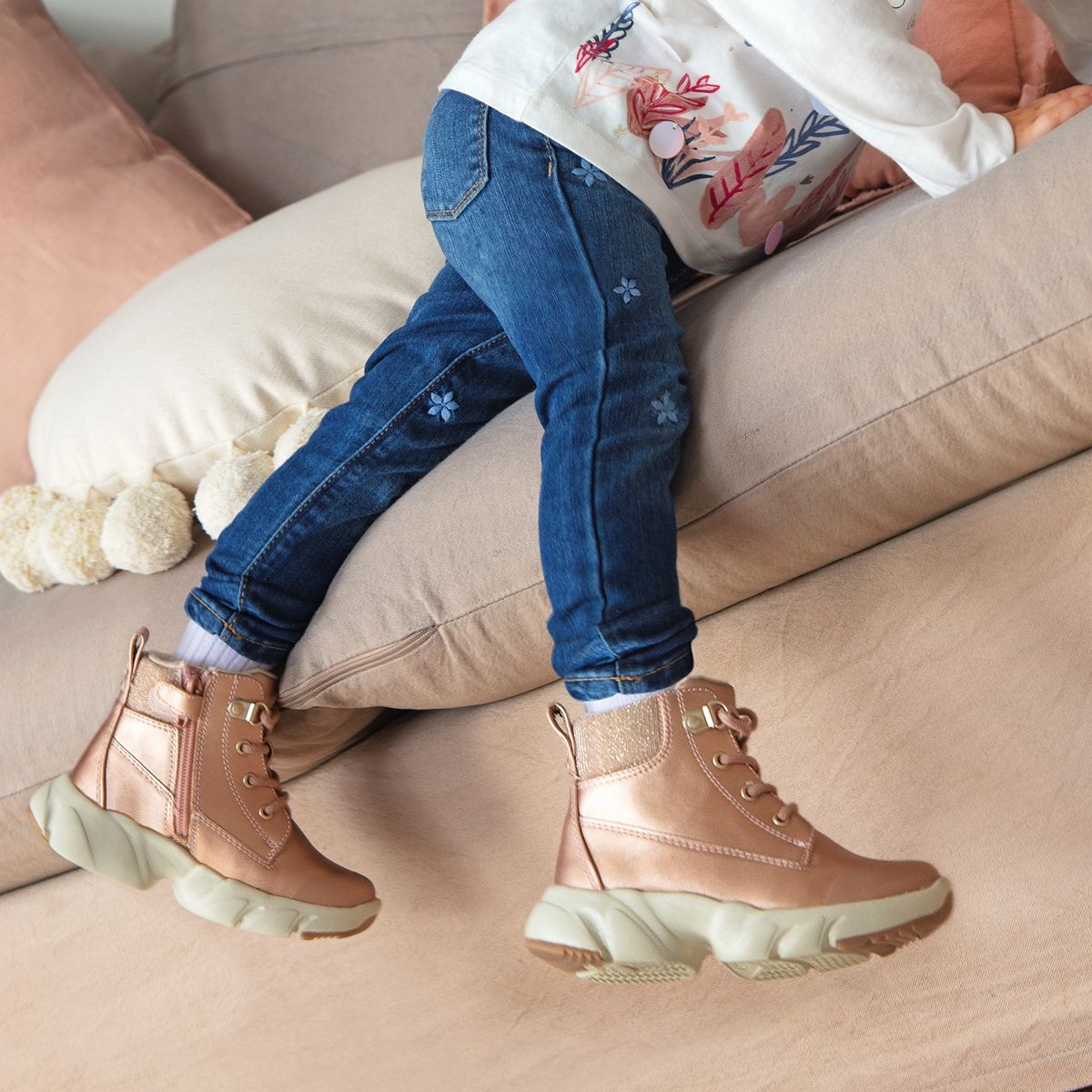 COLLOKY - Botín Niña Rosado