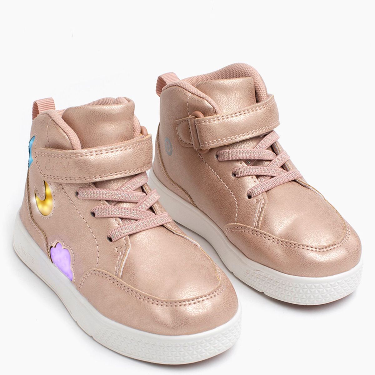 COLLOKY - Zapatilla Niña Luces Rosada