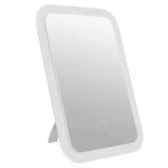 GENERICO - Espejo Blanco Maquillaje Vanity Luz Led Recargable Portátil