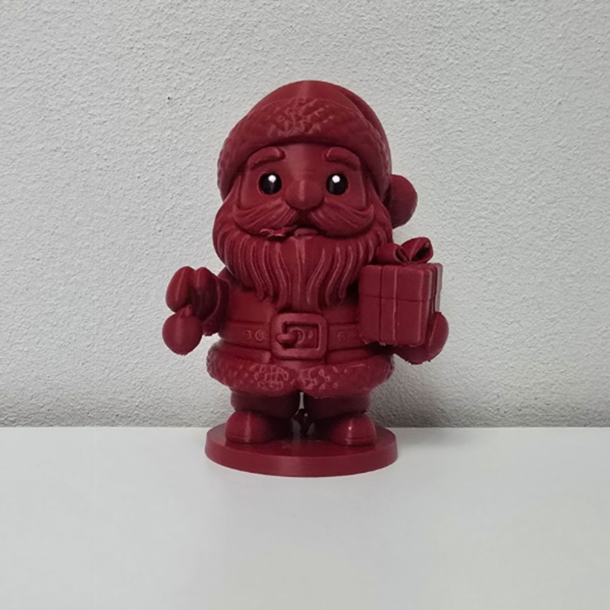 GENERICO - Figura decorativa - Alegre Papá Noel con caja de regalo