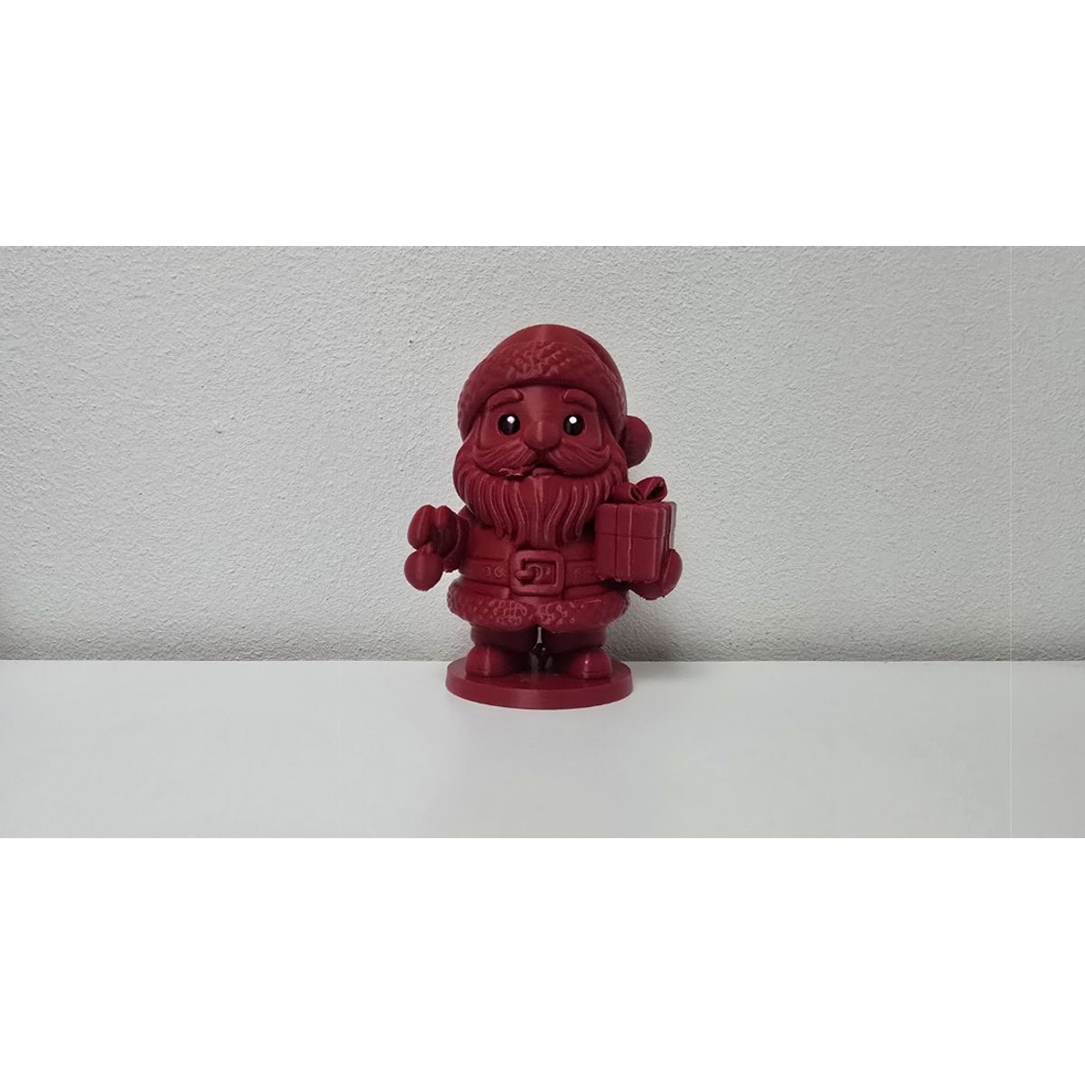 GENERICO - Figura decorativa - Alegre Papá Noel con caja de regalo