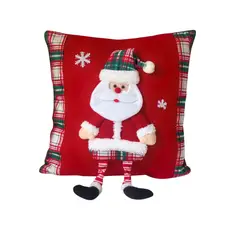 GENERICO - Funda para Cojín Rojo Pascuero 40x40 cm Diseño Navideño Decorativo para el Hogar
