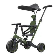 MUVTER - Triciclo Multifuncional 5 en 1 Ride Deluxe Verde
