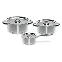 WENS - Batería De Cocina6 Piezas De Acero Inoxidable 410-6ss