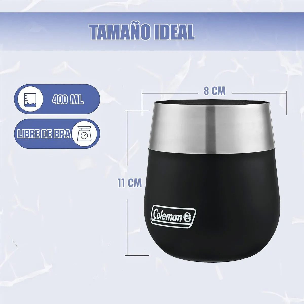 COLEMAN - Vaso Termico Vaso De Acero Inoxidable Vasos Termicos 400 Ml