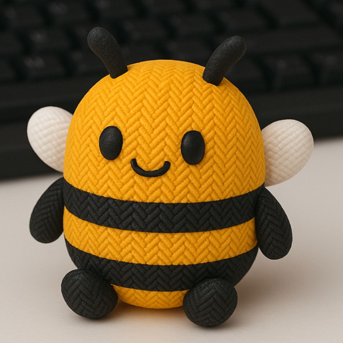 GENERICO - Figura Decoración- Abejita de Punto