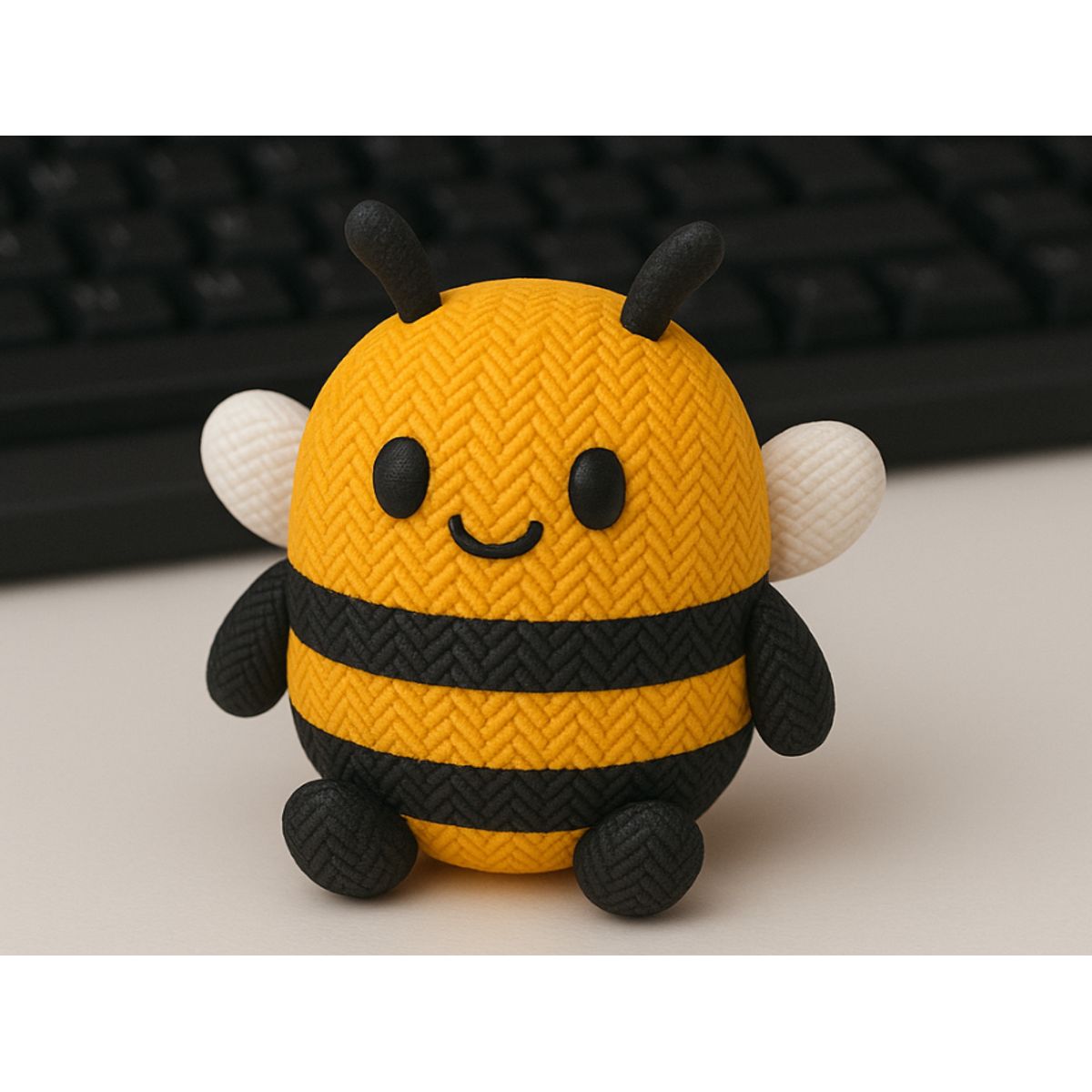 GENERICO - Figura Decoración- Abejita de Punto