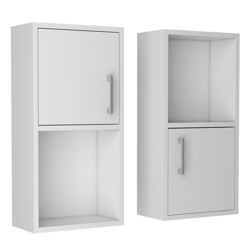 TUHOME - MUEBLE AUXILIAR BATH X2 - BLANCO