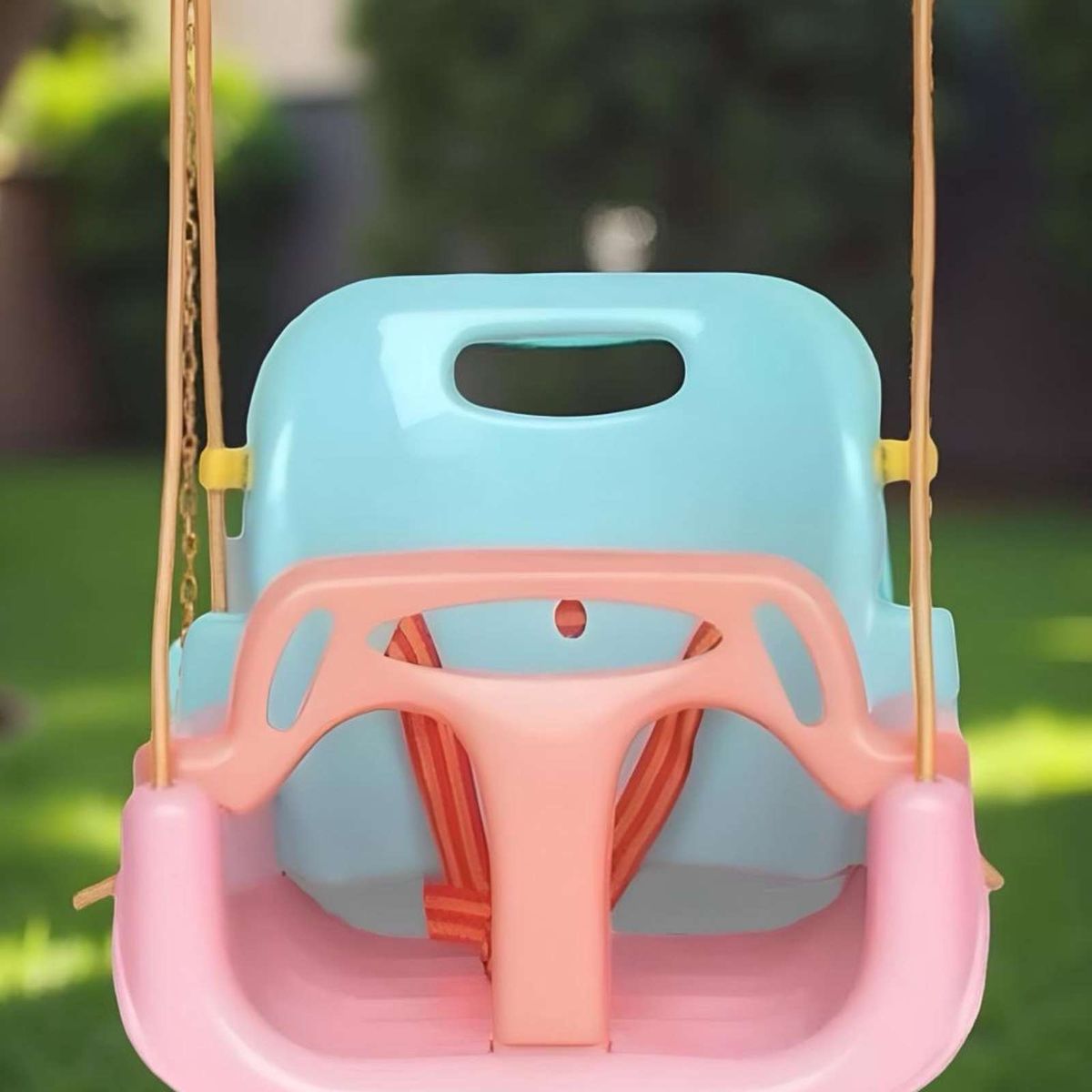 GENERICO - COLUMPIO 3 EN 1 PARA NIÑAS ROSA