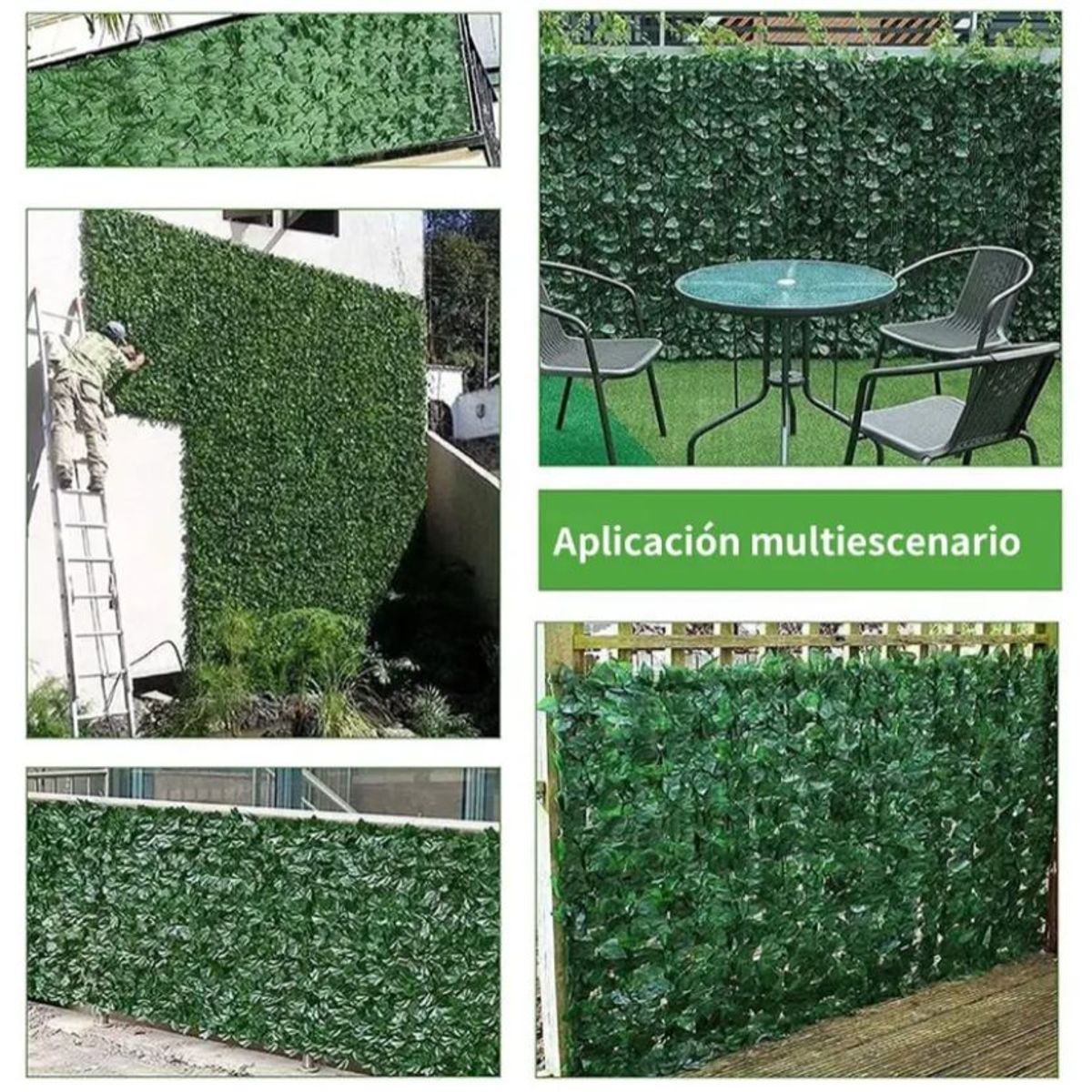 GENERICO - Enredadera Malla De Hojas Tupidas Decorativas 1 x 3 m
