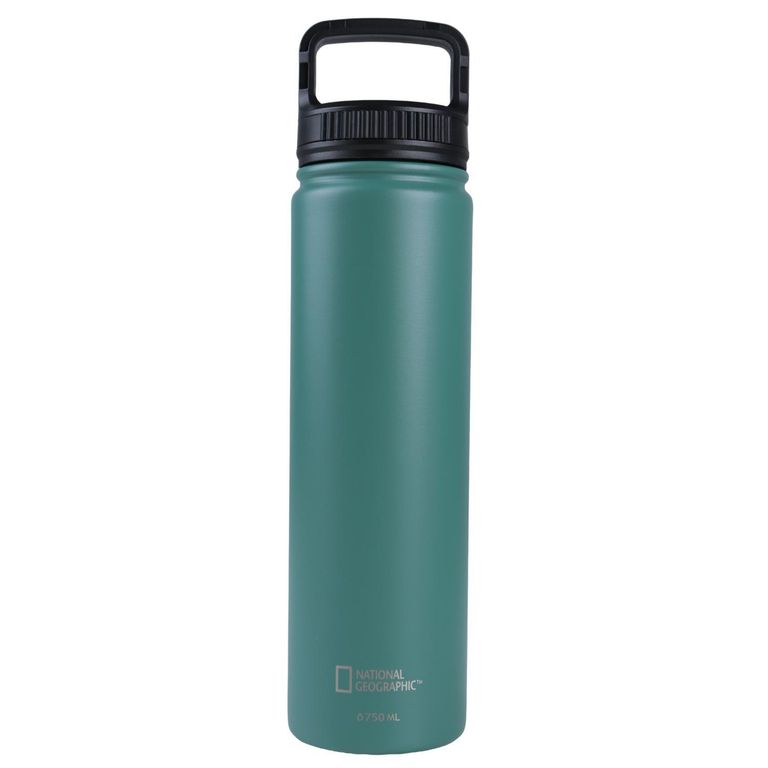 Botella Metalica Termica Boca Ancha 750ml Verde