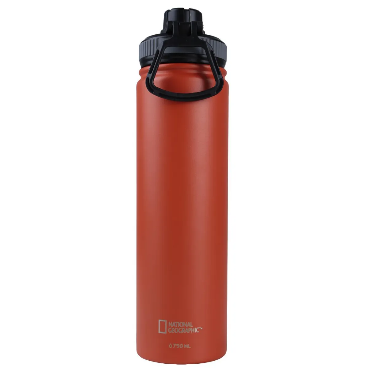 NATIONAL GEOGRAPHIC - Botella Metálica Térmica Boca Angosta 750ml Naranjo