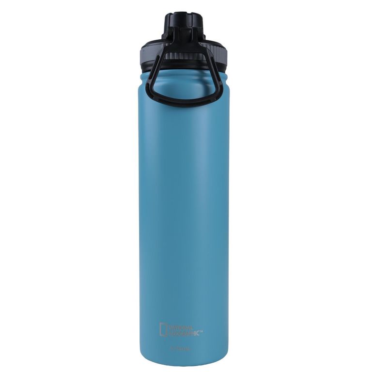 Botella Metalica Termica Boca Angosta 750ml Celeste