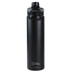 NATIONAL GEOGRAPHIC - Botella Metálica Térmica Boca Angosta 750ml Negro