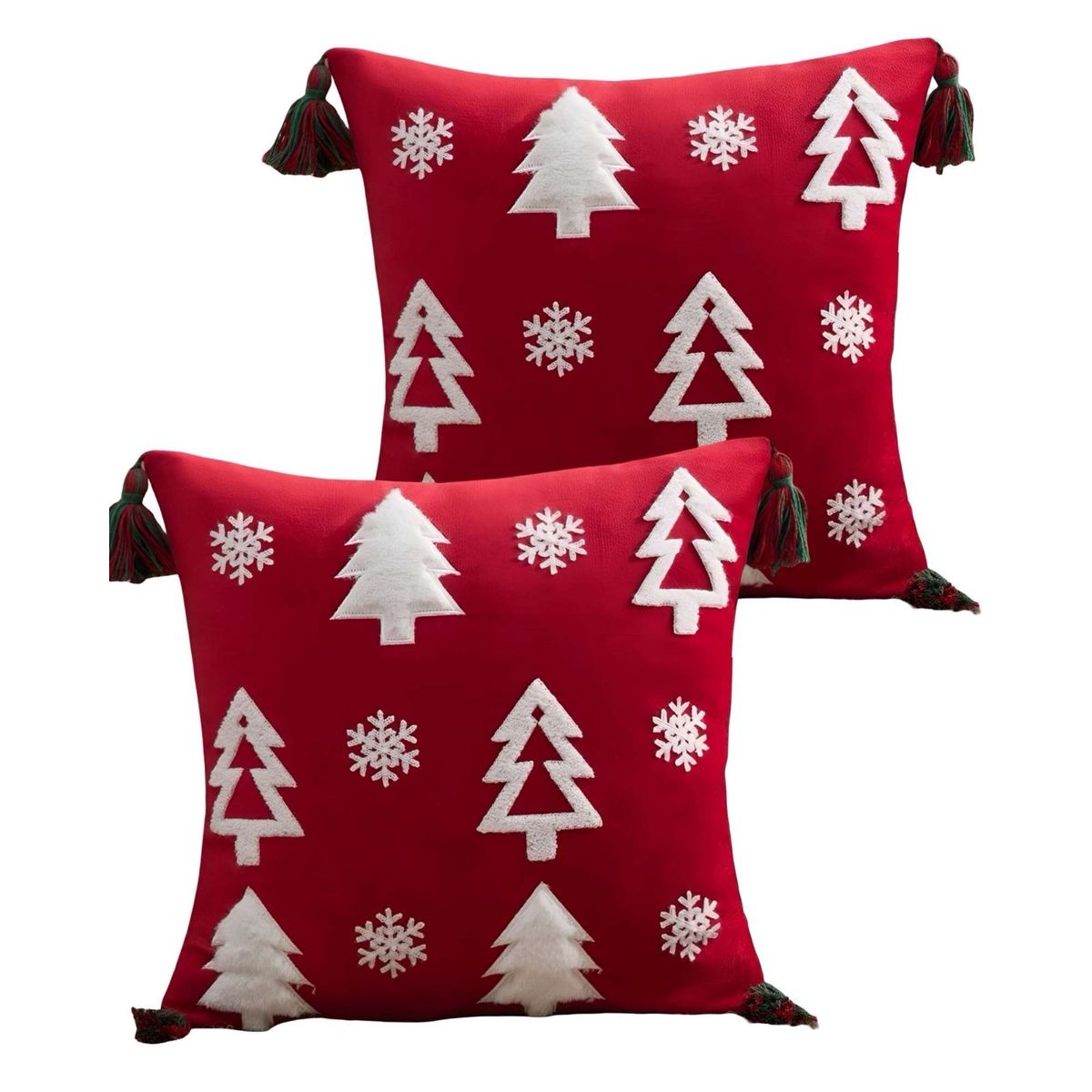 GENERICO - SET DE 2 FUNDAS DE COJIN PARA NAVIDAD A6