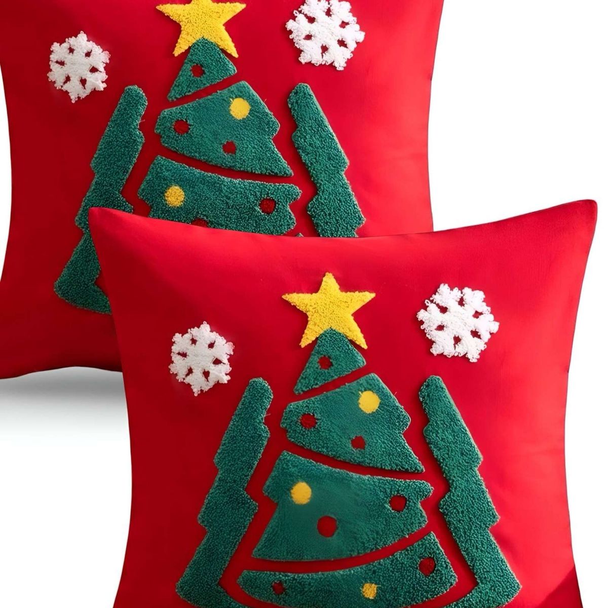 GENERICO - SET DE 2 FUNDAS DE COJIN PARA NAVIDAD K5