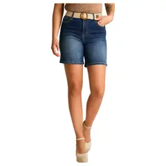 LORENZO DI PONTTI - Bermuda Azul Corto Baja elasticidad Calce Normal