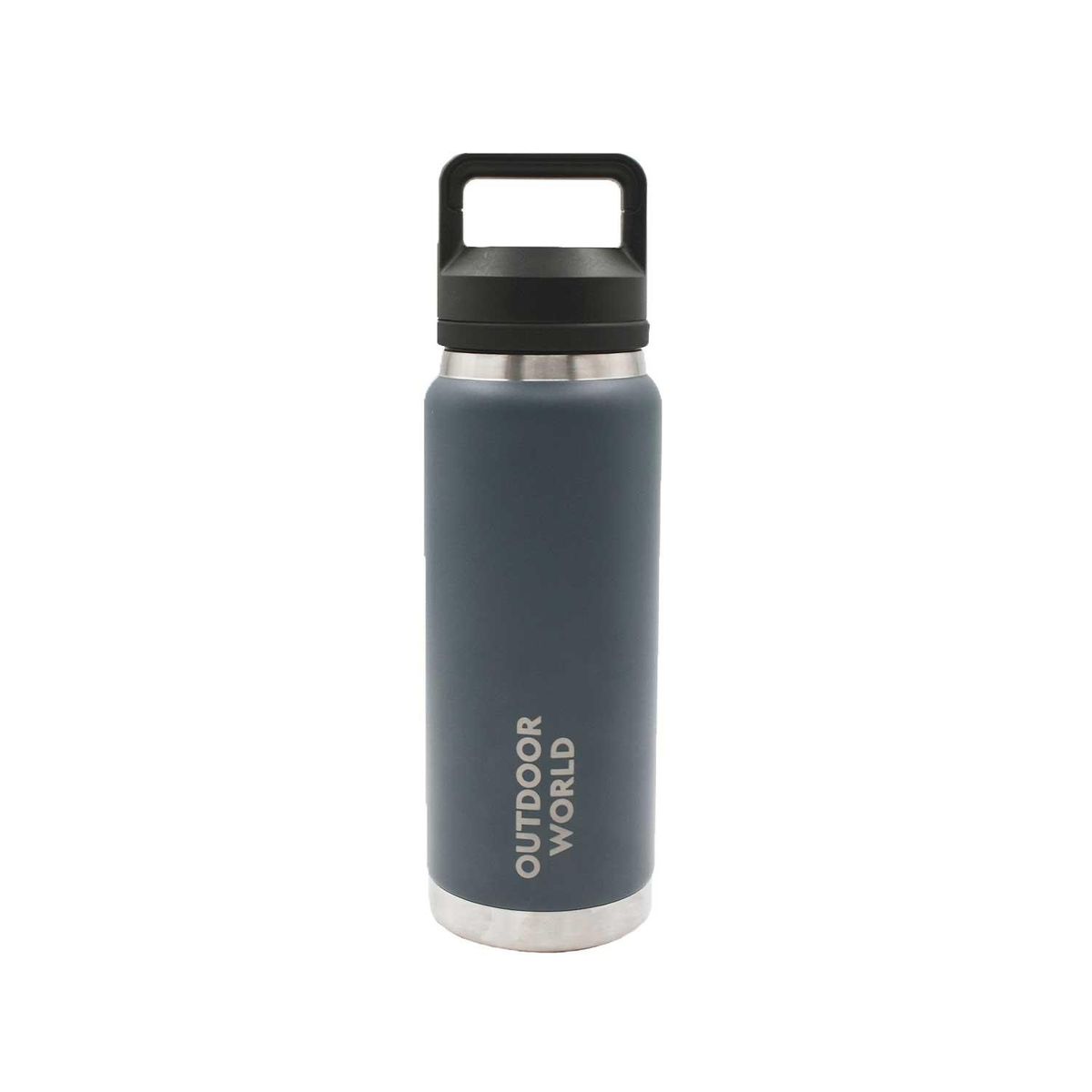 NATIONAL GEOGRAPHIC - Botella Metálica Térmica Doble Boca Ajustable Angosta y Ancha 800ml Gris