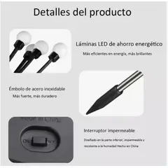 GENERICO - Lámpara Solar Led Exterior Cesped