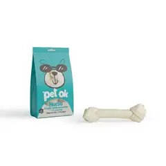 GENERICO - Huesito blanco para perro grande pack 3 unidades
