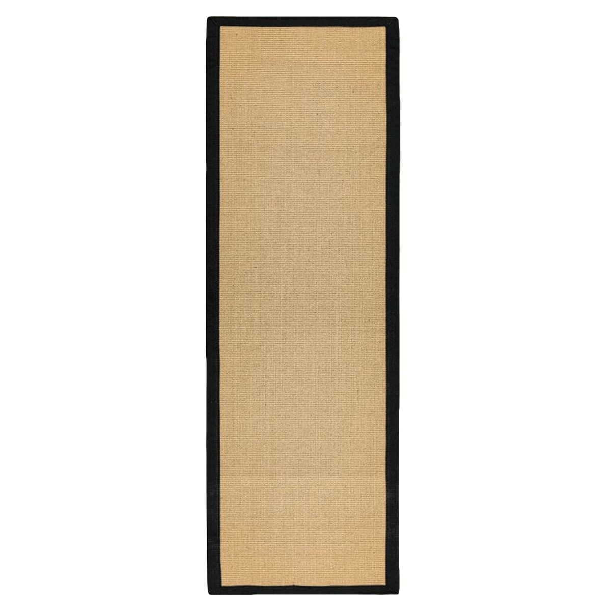 BAZHARS - Alfombra pasillo Yute 70X240 cm Bab Black Bazhars