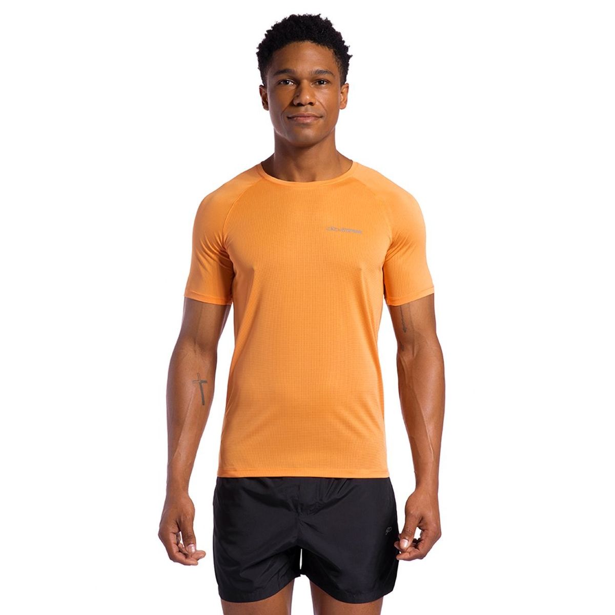 OLYMPIKUS - POLERA RUNNER MANGA CORTA NARANJA HOMBRE