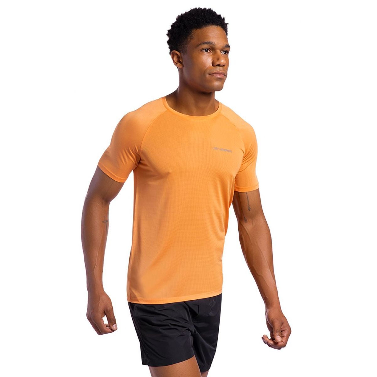 OLYMPIKUS - POLERA RUNNER MANGA CORTA NARANJA HOMBRE